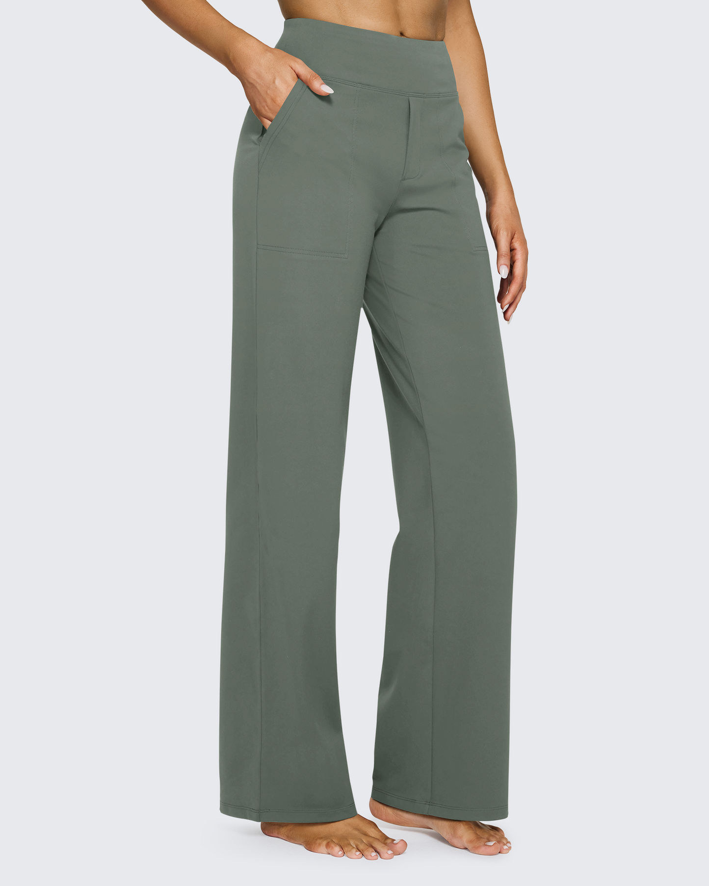 Luxe® High-Waist Work Pants