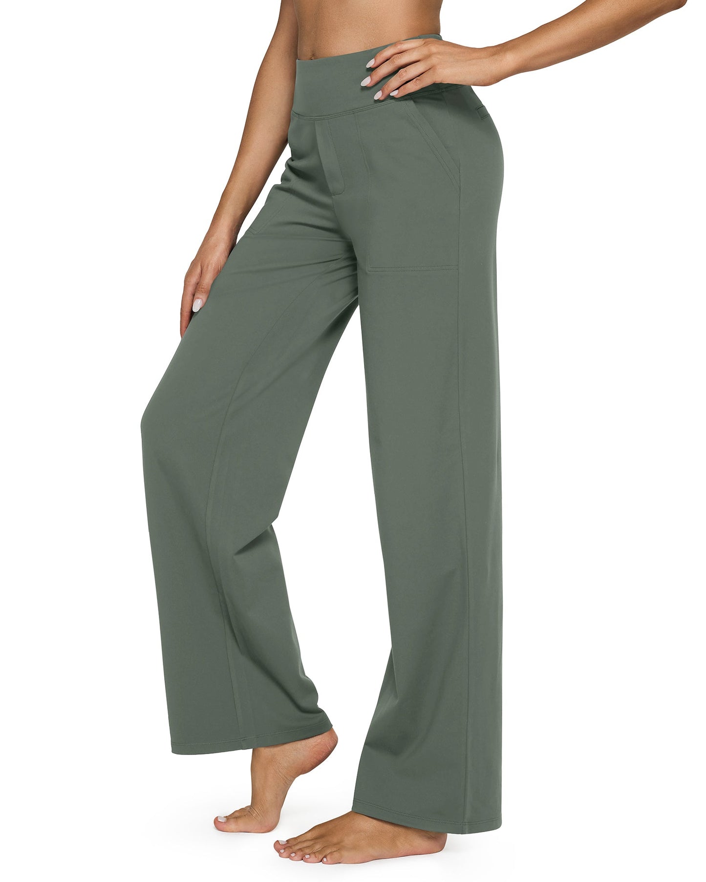 Luxe® High-Waist Work Pants