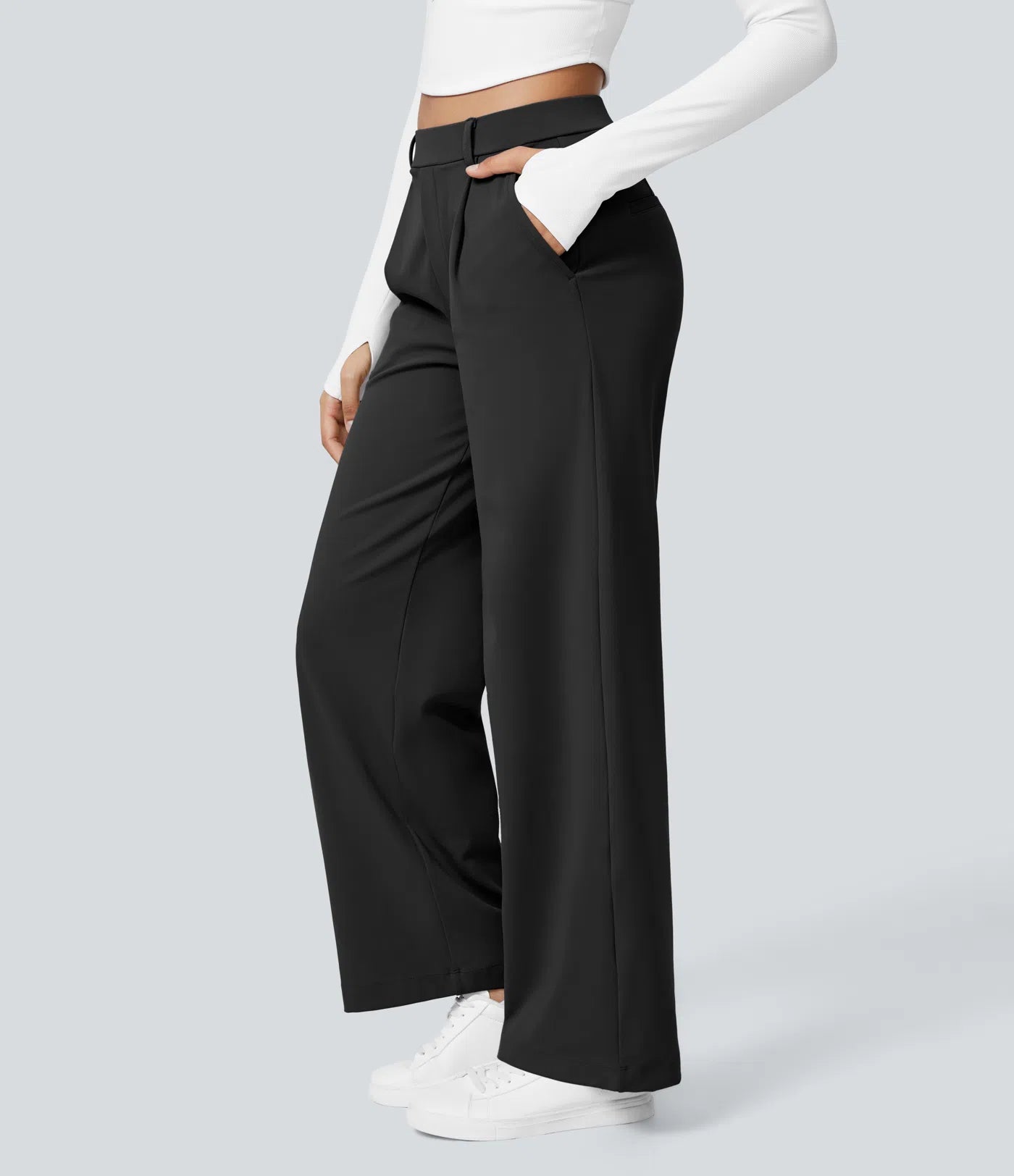 Luxe® High-Waist Work Pants