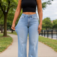 Luxe® BBL Mid-low Rise Stretch Jeans
