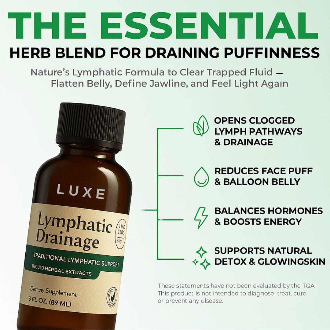 Luxe De-Puff Drops – Naturally Drain Puffiness From Face, Belly, And Legs